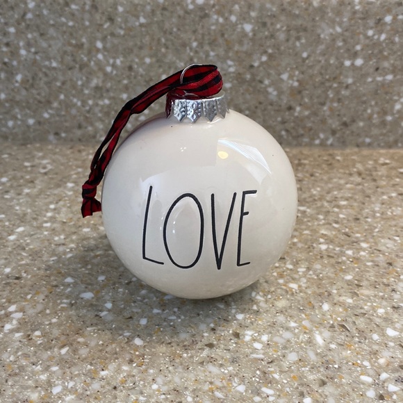 Rae Dunn Other - Rae Dunn LOVE ceramic ornament
